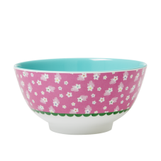 Pink Flower Print Melamine Bowl By Rice DK